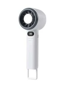 AOYI 1个可充电数字显示便携式手持199档可调速迷你USB充电风扇 - 多色 - 查看 13