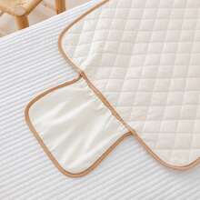 Tấm lót chống thấm nước di động mới cho bé, thảm thay tã gấp gọn (chỉ có tấm lót) - Màu be - Xem 9