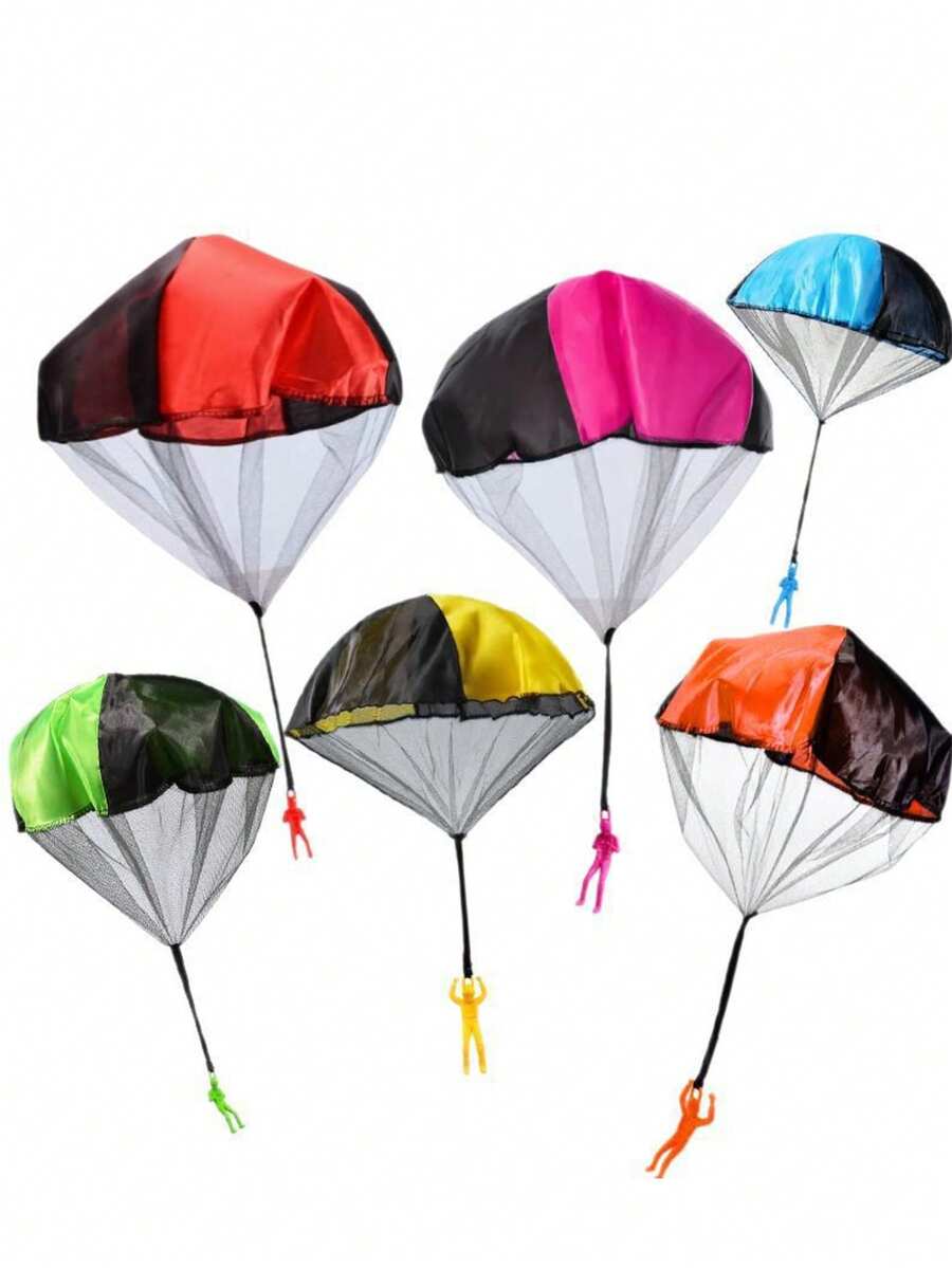 Juego de 12 paracaídas lanzados a mano, 2 de cada uno de los 6 colores - Multicolor - Ver 1