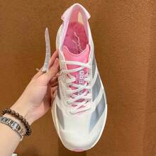 Adidas Zapatillas de running y entrenamiento deportivo ADIZERO ADIOS PRO para hombres - Blanco/Rosa/Plata - Ver 6