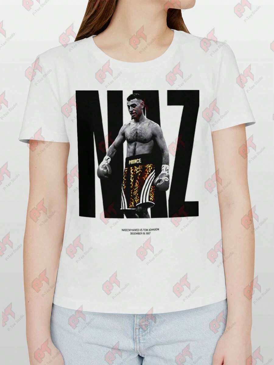 Prince Naseem Hamed Boxing Vintage Legends T-Shirt - White - View 1