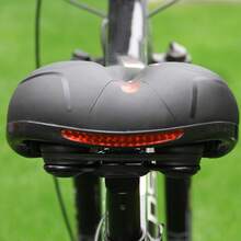 Bike Saddle Bicycle Seat Cushion Ergonomic Shock Absorption Riding Equipment Accessories - Negro - Ver 7