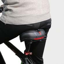 Bike Saddle Bicycle Seat Cushion Ergonomic Shock Absorption Riding Equipment Accessories - Negro - Ver 6