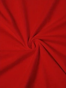 Men's Red Pattern T-Shirt - Casual Short Sleeve Round Neck, Eye-Catching Statement Print, All-Season Comfortable Machine Washable, Simple Fit Top - Red - View 3