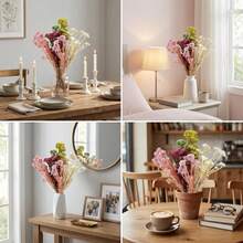 Nordic Style 50g Preserved Rice Flower Bouquet, Artificial Dried Flowers For Home Decor, Vase Arrangement Centerpiece For Wedding/ Coffee Shop, Room Decor Photo Prop, Natural Floral Gift - Multicolor - View 8