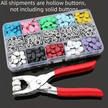 Heavy Duty Stainless Steel Garment Snap Button Pliers, Suitable For Adding Snap Buttons To Clothes, Pressable Snap Maker For Sewing-Free Clothing, Handcraft Clothes, Bedsheets, Shoes Snap Button Installation Tool - Multicolor - View 4