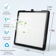 2PCS Reusable Nail Dust Collector Filters Nail Vacuum Collector Nail Tech Duster For Nail Salon, Acrylic Nails, Toenail, 28x7.28inch - Bộ lọc trắng D1 - Xem 3