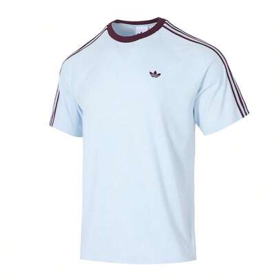 Adidas Men's Soft Short Sleeve T-Shirt, BRITCORE RINGER Casual Comfortable Outdoor Sports Short Sleeve T-Shirt HZ3831