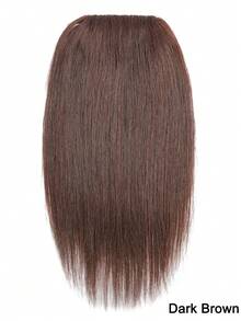 Tóc nối kẹp ngắn thẳng dày dặn, kiểu dệt đôi, dùng cho tóc mỏng, giúp tăng độ dày tóc cho cả nam và nữ, dài 8 inch, màu nâu đậm, nhiều màu sắc, kiểu kẹp mini ngắn vô hình. - Nhiều màu - Xem 4