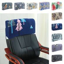 Housse de protection de dossier de chaise style motif panda, pingouin, rose. Housse anti-poussière élastique pour dossier de chaise de bureau. Accessoires de housse de dossier de chaise - Multicolore - Voir 3