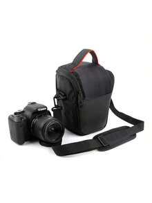 Bolso de hombro para cámara réflex digital, estuche de transporte compacto para lentes DSLR, adecuado para D3100, D3200, D7100 y otros modelos - Multicolor - Ver 4