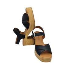 Rodri Black Leather Sandals (R2402) - Spanish Elegance And Guaranteed Comfort, Platform And Wide Heel, 24/48 Hour Delivery - 黑色 - 查看 3