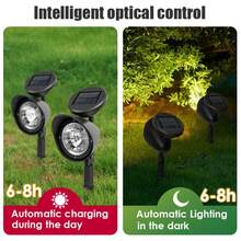 2pcs Garden LED Solar Spotlight F For Lawn Courtyard Pathway Tree Separately Lamp Landscape Decoration Outdoor Lights - Style a - View 7