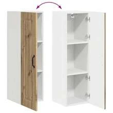 vidaXL Küchenschrank Kalmar Artisan-Eiche 30 x 31 x 100 cm - Braun - Übersicht 11