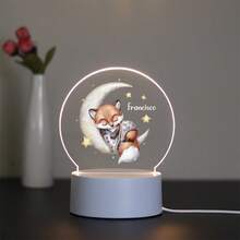 1pc Personalized Name Night Light, Children's Birthday Gift Customization, Friend Custom Gift, Bedroom Decor Customization, Party Decor Customization, Party Decor, Custom Moon Night Light, Back To School Gift - Black - View 79