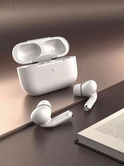 Auriculares TWS, auriculares inalámbricos, auriculares Bluetooth, diseño blanco resistente al sudor, micrófono incorporado para llamadas claras, auriculares cómodos, compatibles con dispositivos iOS y Android - ideales para fitness, correr y uso diario.