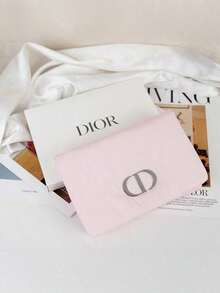 Dior حقيبة مكياج جديدة لعام 2025 ناعمة ذات بطانية مستدير، حقيبة يد باللون الوردي للنساء - وردي - مشاهدة 6