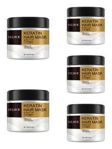 EELHOE 4片装角蛋白发膜，富含胶原蛋白和椰子油 - 深层滋养所有发质，保湿修护分叉/干燥/受损发质 - 棕色 - 查看 19