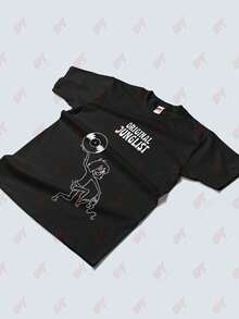 Original Junglist Raver DNB Drum And Bass T-Shirt - Black - View 3