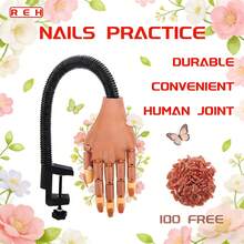 AceGrap Nails Tool Artificial Hand Manicure Practice Hand  Replacement Nail Pads.Nail Supplies,Nail Tech Must Haves,Auspicious New Year Gifts - 大手 - 查看 1