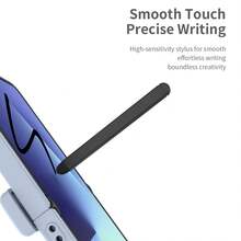 ALuoQ Casing Ponsel Ultra Tipis Berengsel Modis, Perlindungan Penuh, Tahan Guncangan, Kompatibel dengan Stylus S PEN, Dilengkapi Pelindung Layar Kaca Tempered untuk Privasi, Kompatibel dengan Z Flip 6 7 - Hitam - View 8