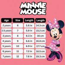 Disney Minnie Mouse Sneakers Girls - Polka Dot Casual Everyday Play Hook And Loop Durable (Toddler Sizes 6-10/Little Kids Sizes 11-12) - Pink - View 9