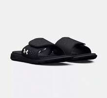 Under Armour Women's Lightweight Breathable Casual Sports Slide Sandals - Black - View 4