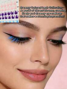 Dreamy Colored Lash Collection~A World Of Vibrant Blooms, Creatinglively And Dreamy Eye Makeupthat Makes A Stunning Impression! - Color - View 2