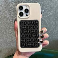 1 st silikonsugkopp med halkskydd för telefonen, 24 st silikonsugkoppar med självhäftande kuddar - Svart - Visa 2