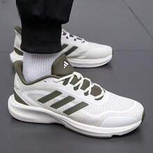 Adidas Men's Sneakers, Comfortable, Durable, Shock-Absorbing Casual Running Shoes - Light Green - View 4