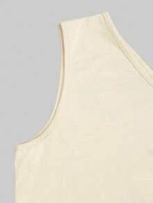 Bộ đồ nữ 2 mảnh in họa tiết nắng nhiệt đới - Màu be, áo croptop lệch vai, quần short in họa tiết có thắt lưng. - Nhiều màu - Xem 6