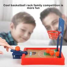 Permainan Basket Mini untuk Jari di Meja, Permainan Interaktif untuk Melatih Fokus, Dekorasi Lapangan Simulasi, Hadiah Ulang Tahun, Sekolah, dan Semua Festival - MultiWarna - View 9