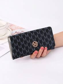 优雅M型长款钱包，大容量多卡位，时尚手拿包 - 彩色 - 查看 13