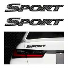 2 PCS 3D Sport Sticker For Car Automotive Sport Edition Emblem Decals With Strong Adhesive Universal Sport Badge Stickers For Bumper Tailgate Side Fender Car Accessories Carbon Fiber - 碳纖維 - 查看 7