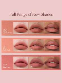 JOOCYEE Velvet Rouge Lip Tint Pen, Matte Velvety Ballerina Nude Lip Cream - #1990 Vintage Brown - 查看 6