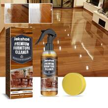 jakehoe Wood Floor Stain Spray Wooden Tiles Marble Stubborn Stains Dirt Removal Polishing Brightening Detergent Maintenance Prevent Drying& Cracking Multi Surface Floor Cleaning Tool - Chất lỏng - Xem 2