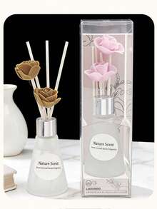 1支无焰家用香氛精油/芳香疗法/持久留香，适用于卧室、浴室、客厅等场所。圣诞节/情人节礼物（香氛棒数量随机）（磨砂/透明瓶） - 彩色 - 查看 5