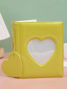 Álbum de fotos instantáneas con tarjetero de ranura única en forma de corazón hueco de 3 pulgadas - Multicolor - Ver 13