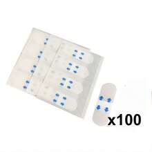 100pcs Invisible V Face Lifting Tapes Wrinkle Removal Sticker Forehead Neck Chin Sticker Anti Aging Patch Facial Slimming Firming - Multicolor - View 12