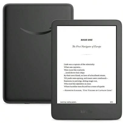  Amazon Kindle Tablet 16 GB (Newest Model) - Lightest And Most Compact Kindle E Book