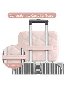 DANYCASE 适用于11英寸平板电脑的保护套，适用于Air、Pro等机型，带提手、口袋、公文包式便携提手套、拉链套、防震保护套、笔记本电脑包、电脑套、防水旅行必备品、男士笔记本电脑包、女士笔记本电脑包 - 淺粉色 - 查看 5