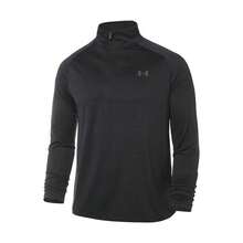 Under Armour 安德玛立领半拉链长袖运动T恤 - 黑色 - 查看 7