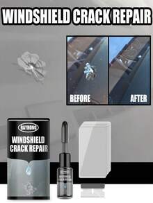 rayhong 挡风玻璃裂纹修复液 - 挡风玻璃裂纹胶水修复液，挡风玻璃裂纹和划痕修复，快速恢复透明度 - 液體 - 查看 3