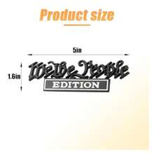 Classic We The People Edition Emblems Full Metal Fender Badge Decal 3D Sticker Decal Universal Bumper Personalized Decoration Car Exterior Accessories For Car SUV Truck Black White - Đen Trắng - Xem 2