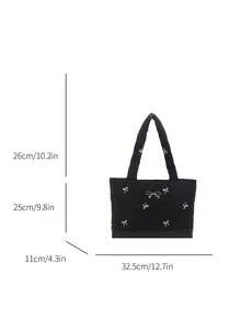 Large-Capacity Sweet And Cute Style Versatile Luxury Women's Bag From 2026 New Model High-End Crossbody Bag - Black - View 3