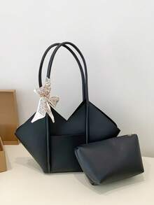 Large-Capacity Fashionable Retro-Style Versatile Women's Bag, 2026 New Model, High-End Mother-And-Daughter Style Crossbody Bag - Black - View 3