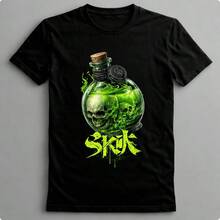 Suffix Skull T-Shirt Premium Shirt 100% Cotton Promotional Price Men's Women's Casual T-Shirt Streetwear - BLACK-EST 14 - 查看 8