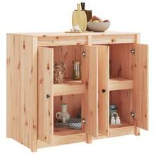 vidaXL Outdoor-Küchenschrank Massivholz Kiefer - Braun - Übersicht 4