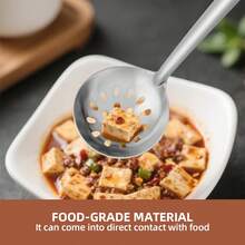 2pcs/6pcs Stainless Steel Long Handle Spoons, Suitable For Kitchen Use, Family Dining And Hot Pot Easy Maintenance - - - View 2