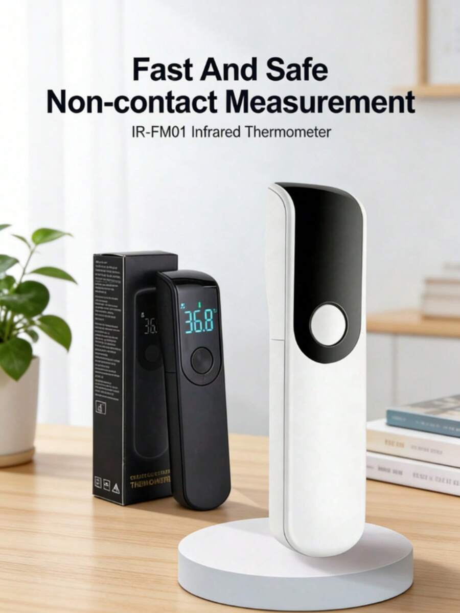 Portable Non-Contact Infrared Forehead & Ear Thermometer, LED Display, Dual Mode For Body, Water & Food Temperature Measurement, Travel, Holiday, Kitchen Essentials - Forehead Thermometer - View 1